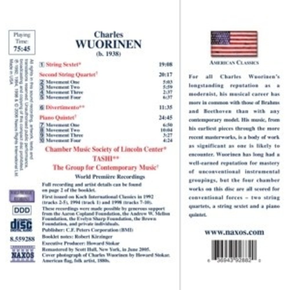 Naxos Wuorinen: String Sextet / Stri