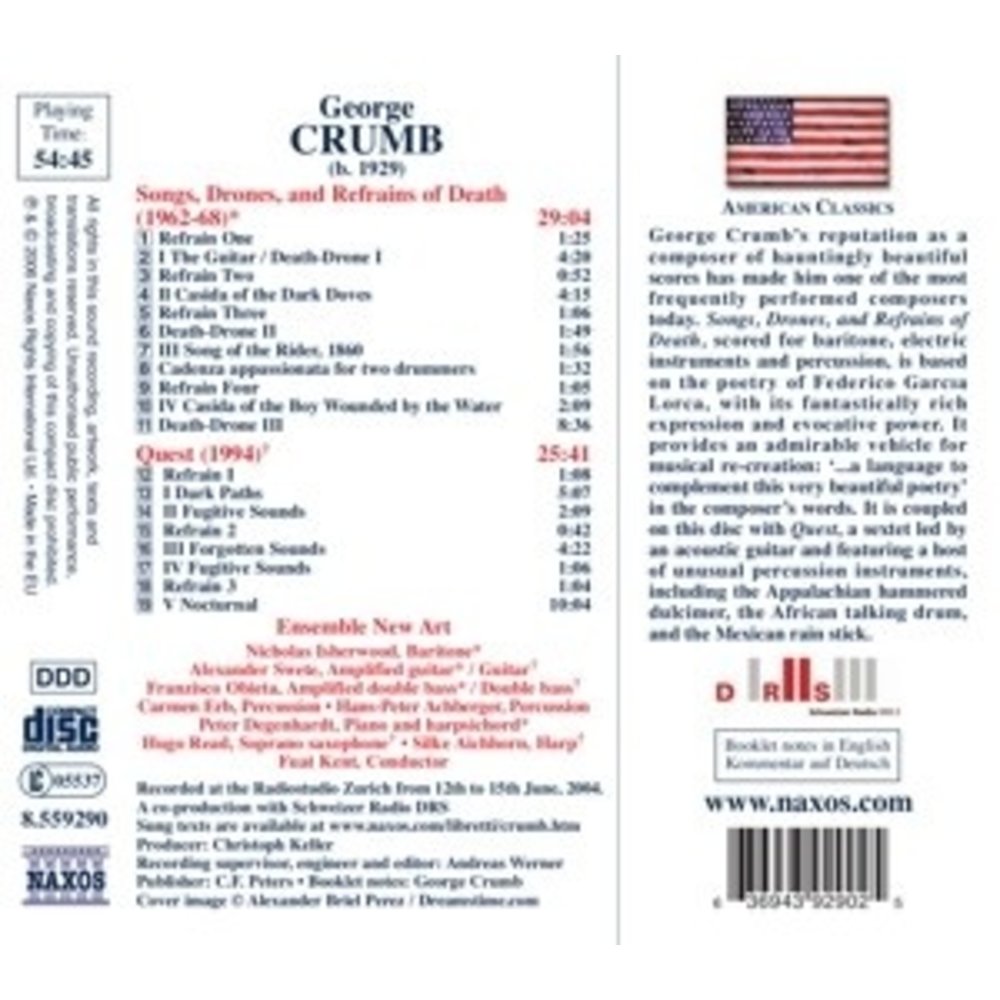 Naxos Crumb: Songs,Drones,&Refrains