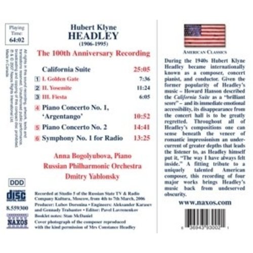 Naxos Headley: Piano Concertos 1+2