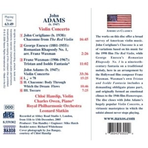 Naxos Adams, J: Violin Concerto / Co