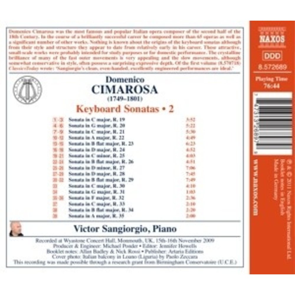 Naxos Cimarosa: Keyb. Sonatas 2