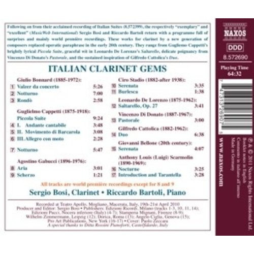 Naxos Italian Clarinet Gems