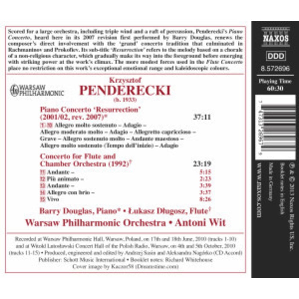 Naxos Penderecki: Piano Concerto