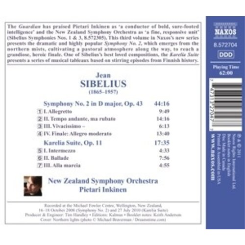 Naxos Sibelius: Symp.2/Karelia Suite