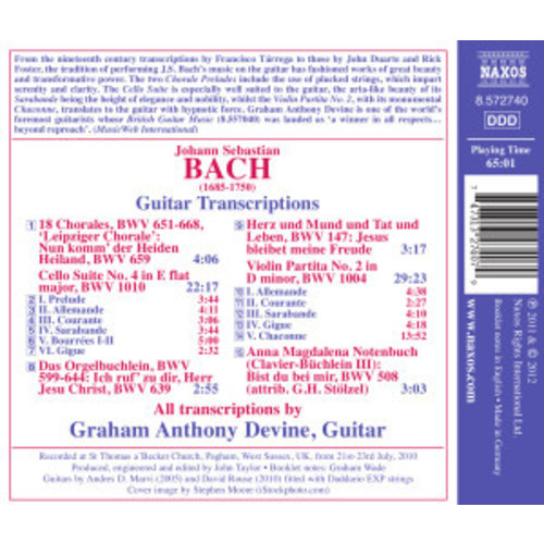 Naxos Bach: Guitar Transcriptions