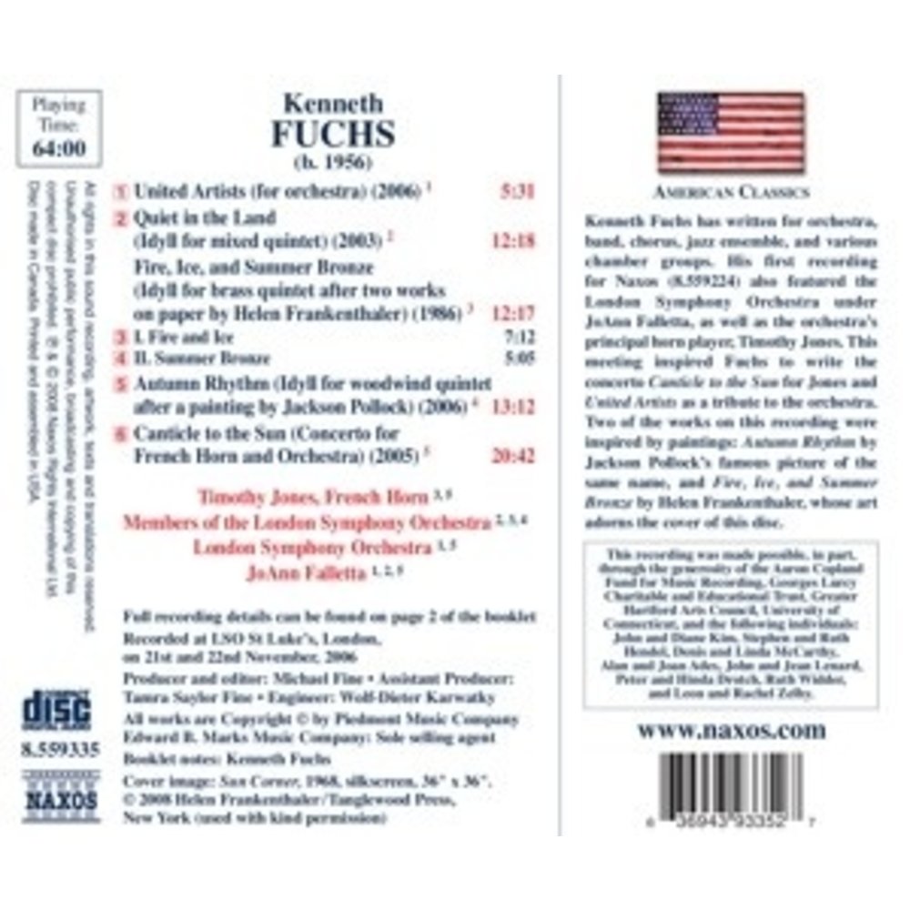 Naxos Fuchs: Canticle To The Sun