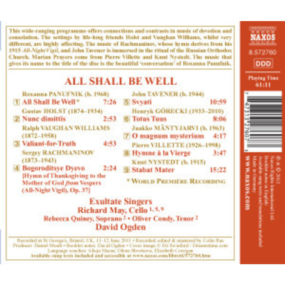 Naxos All Shall Be Well