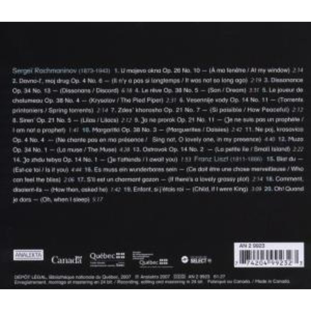 Romances: Liszt, Rachmaninov