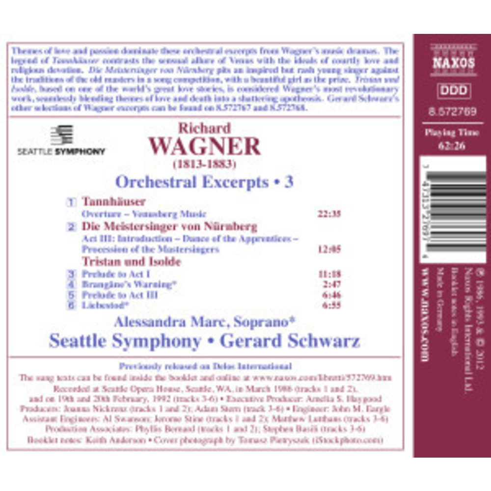 Naxos Wagner: Orchestral Excerpts 3