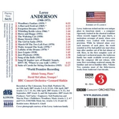 Naxos Anderson: Orchestral Works V. 2