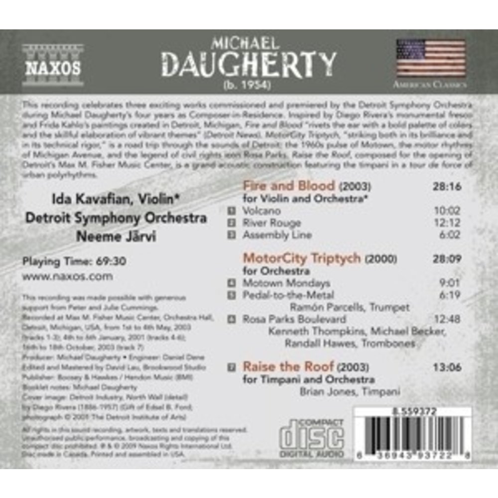 Naxos Daugherty: Fire & Blood