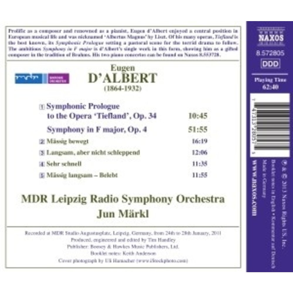 Naxos D Albert: Symphony In F