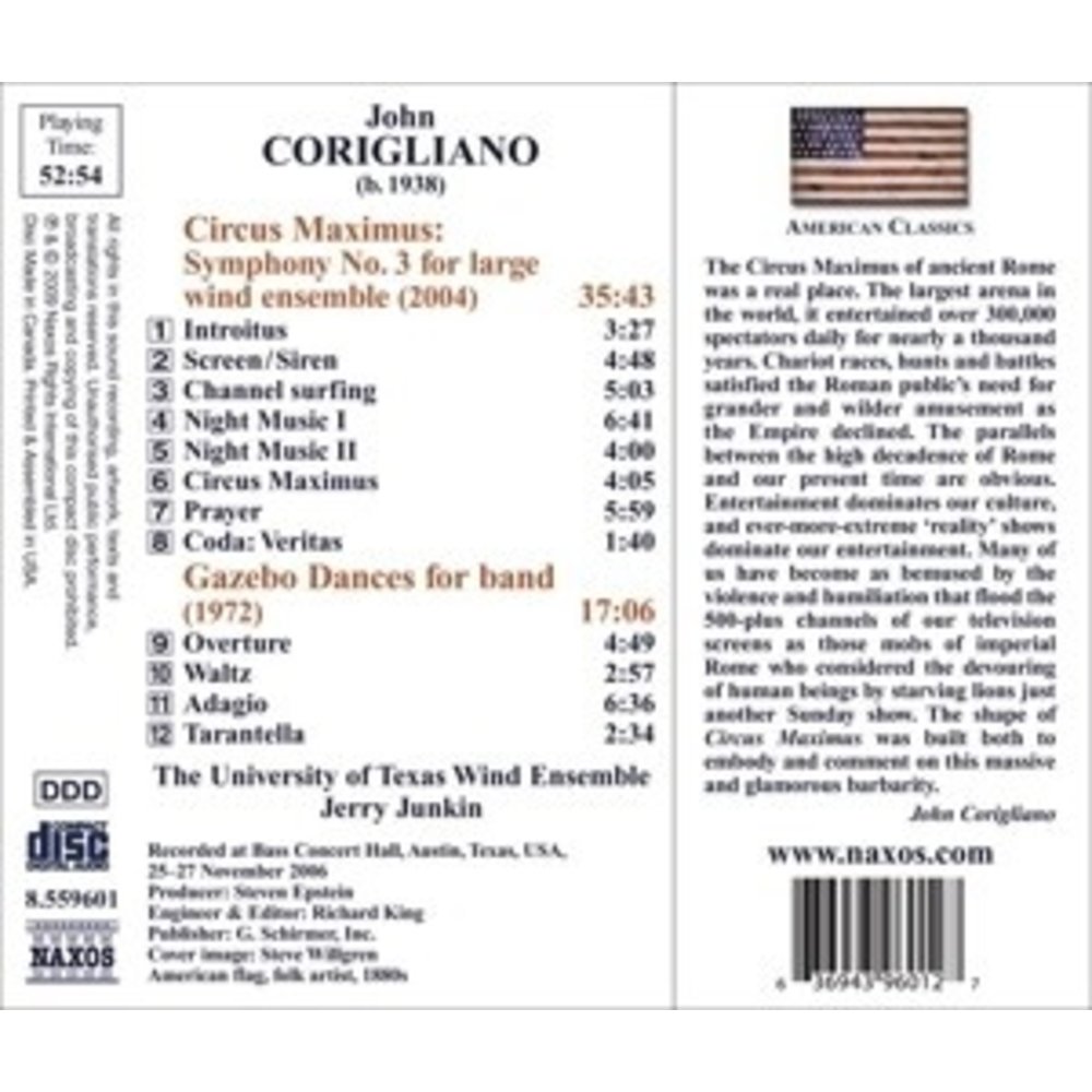 Naxos Corigliano: Circus Maximus