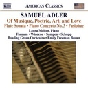 Naxos Adler: Of Musique, Poetrie, Art