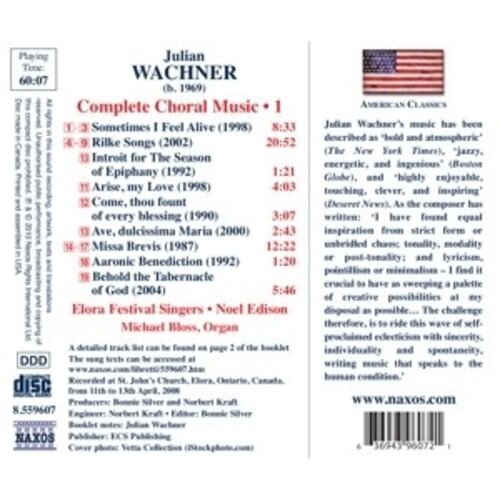 Naxos Wachner: Complete Choral Music 1