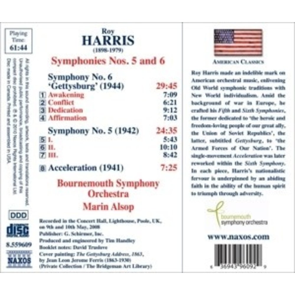Naxos Harris: Symphonies No.5+6