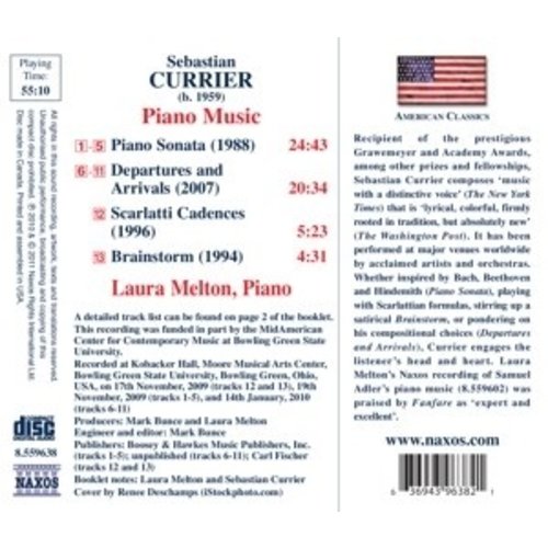 Naxos Currier: Piano Music