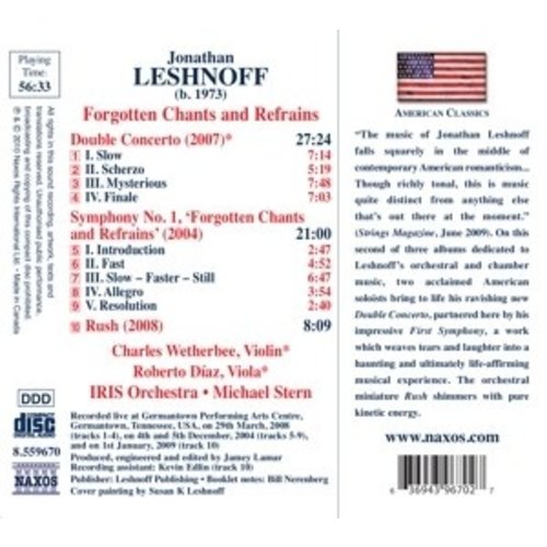 Naxos Leshnoff: Forgotten Chant