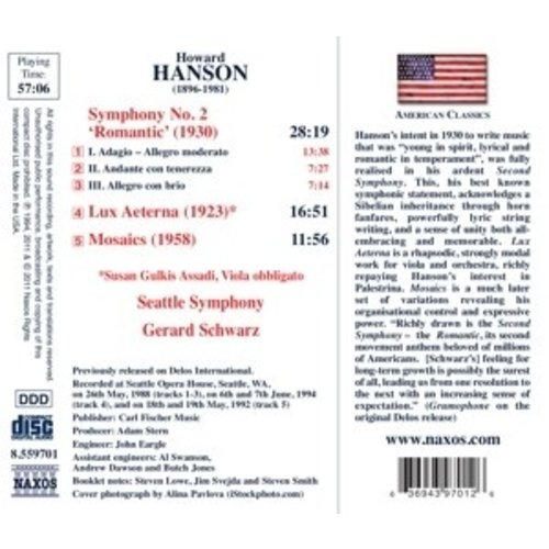 Naxos Hanson: Symphony No.2