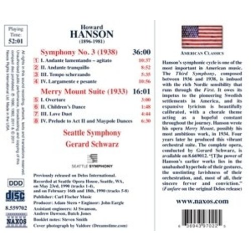 Naxos Hanson: Symphony No.3