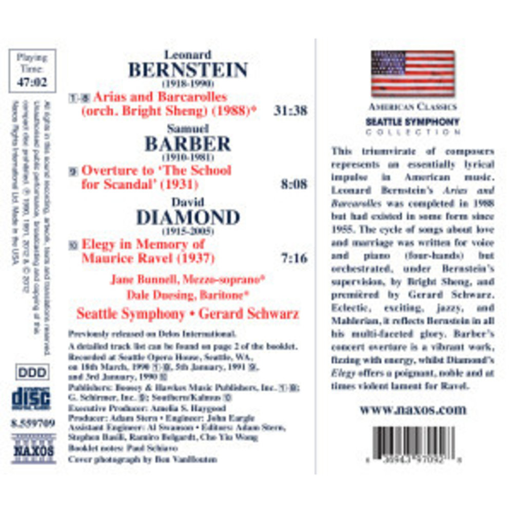 Naxos Bernstein - Barber - Diamond