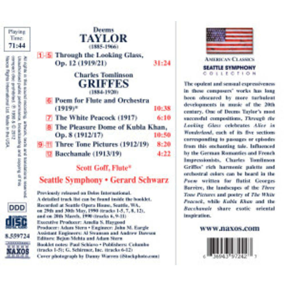 Naxos Deems Taylor -  C.t.griffes