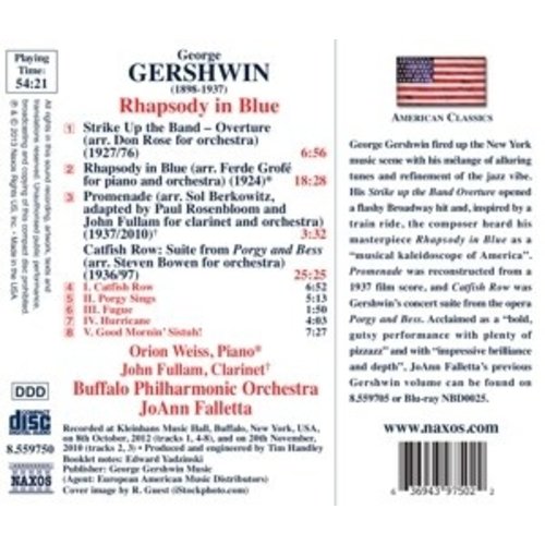 Naxos Gershwin: Rhapsody In Blue