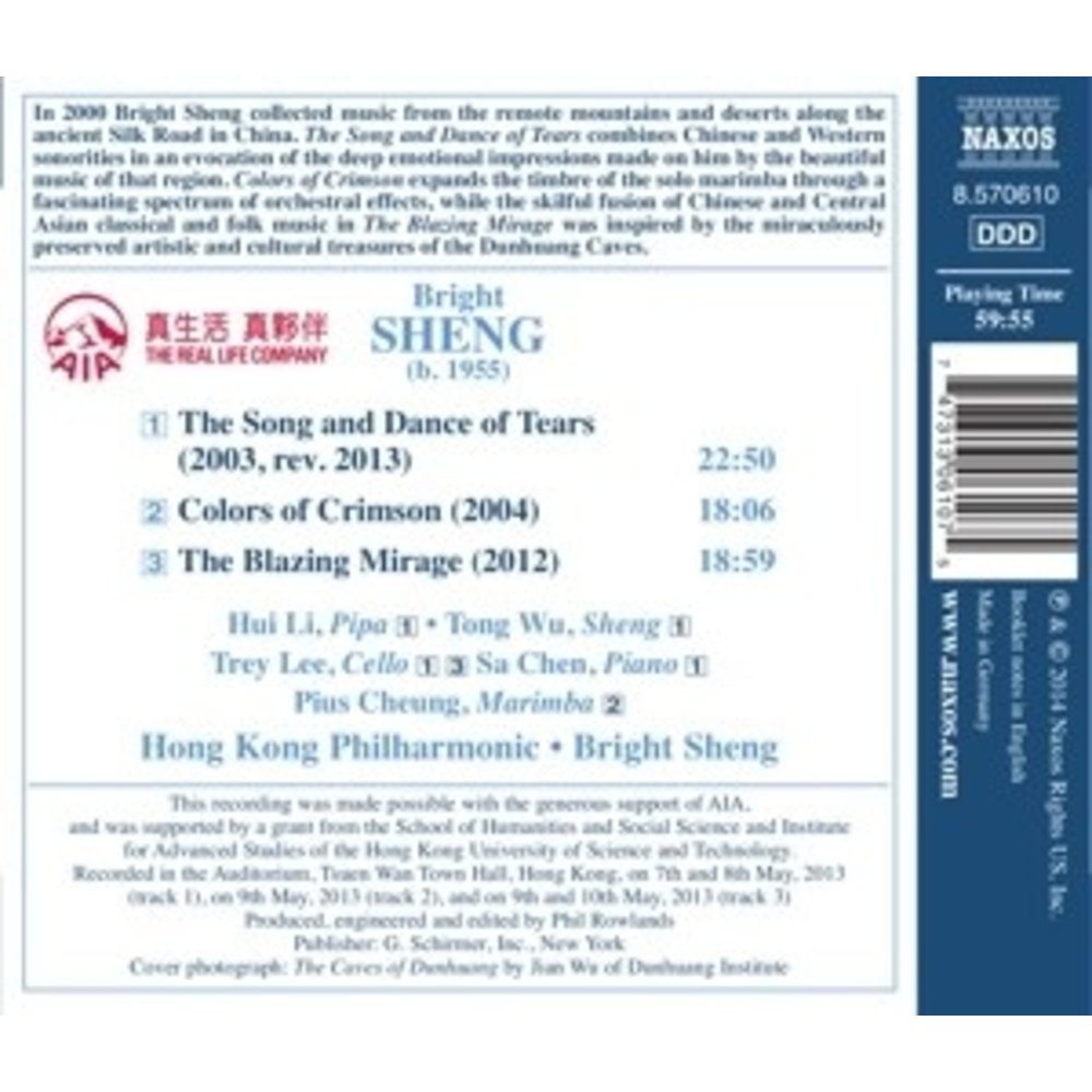 Naxos Colours Of Crimson, The Song And Dance Of Tears, T