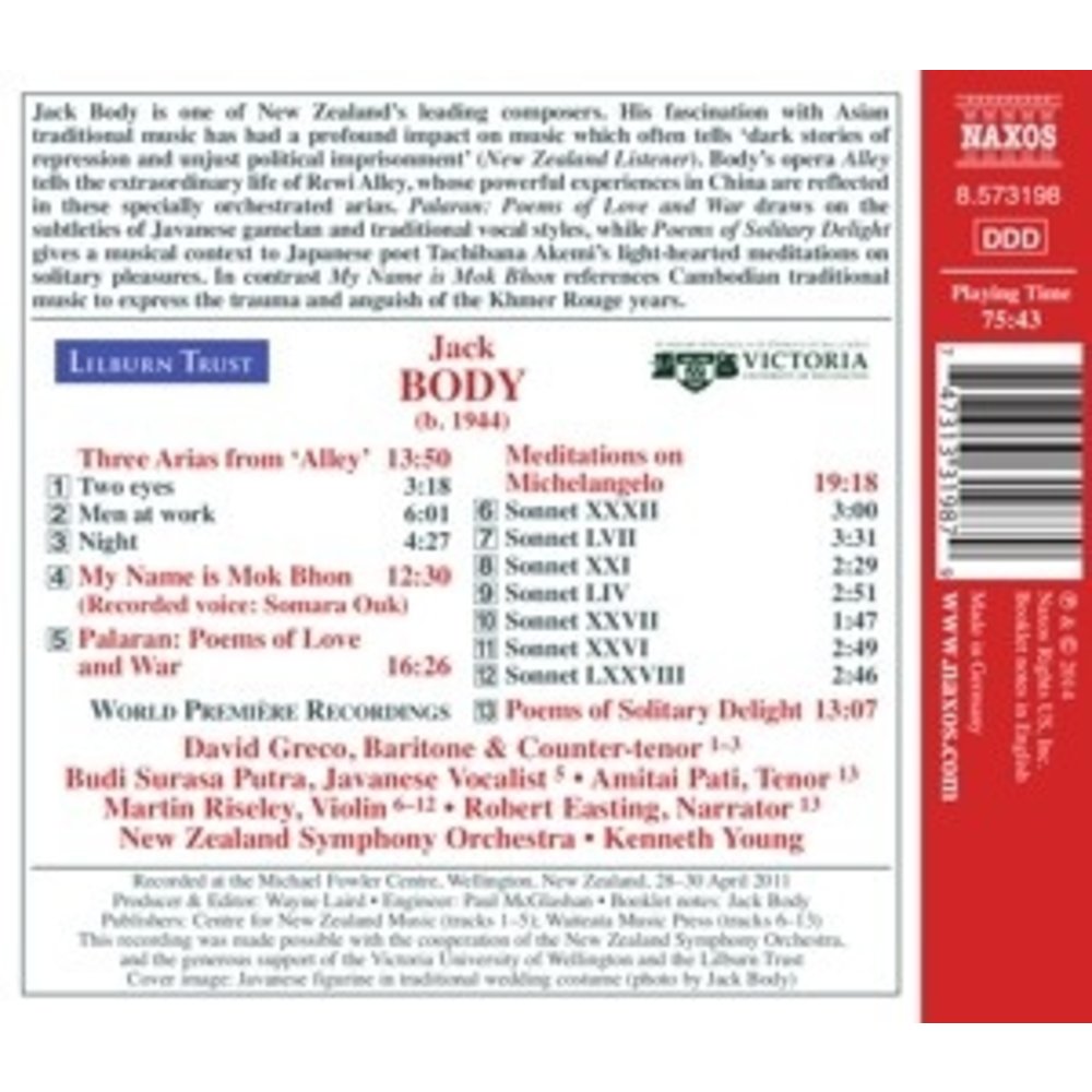 Naxos Three Arias From Alley, My Name Is Mok Bhon, Palar