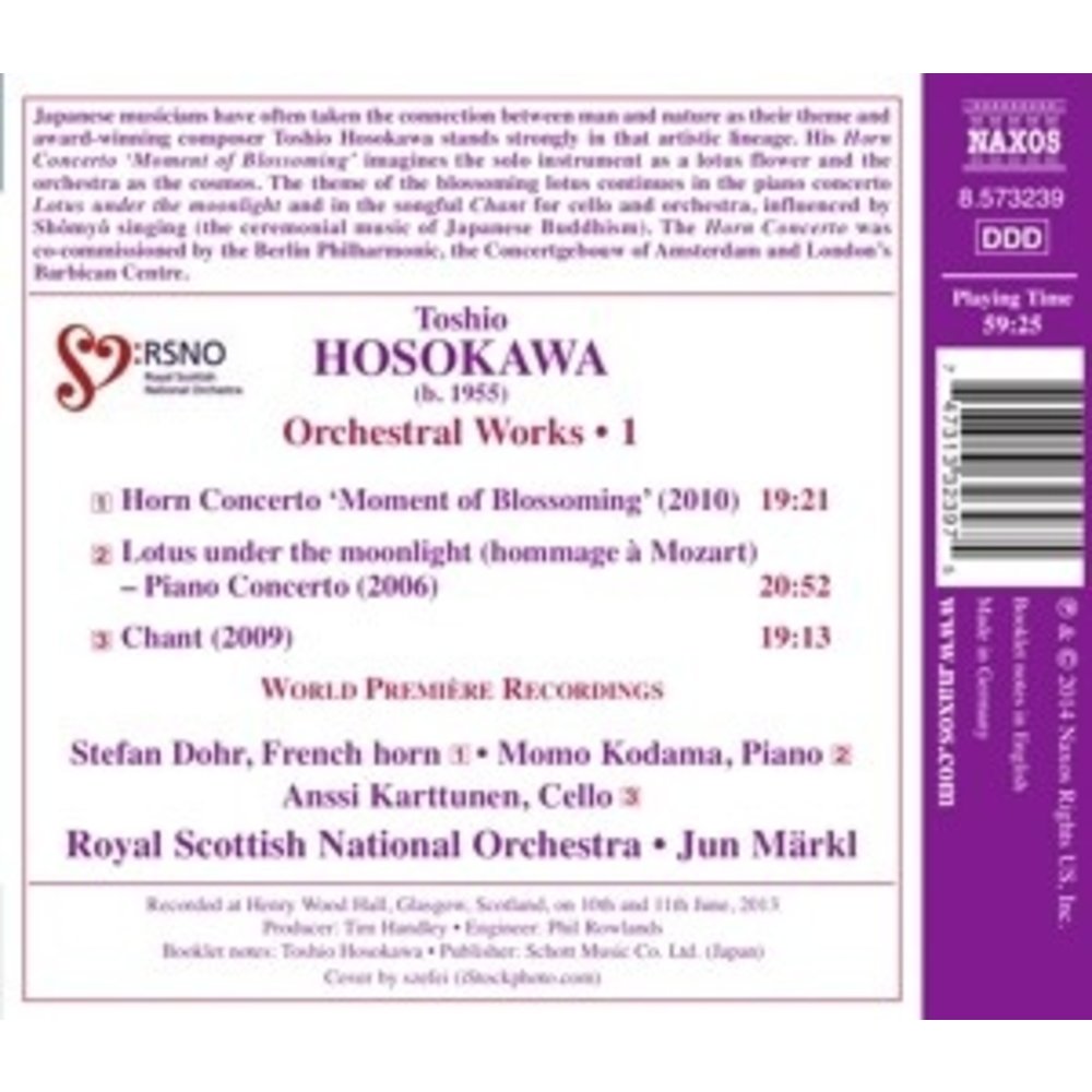 Naxos Orchestral Works . 1: Horn Concerto 'Moment Of Blo