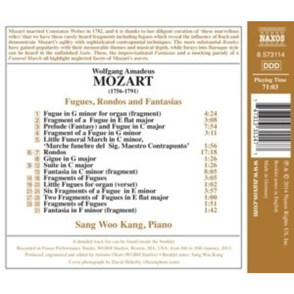 Naxos Fugues, Rondos And Fantasias