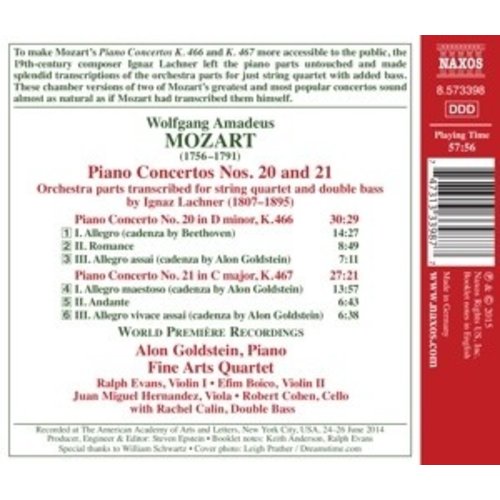 Naxos Piano Concertos Nos. 20 And 21