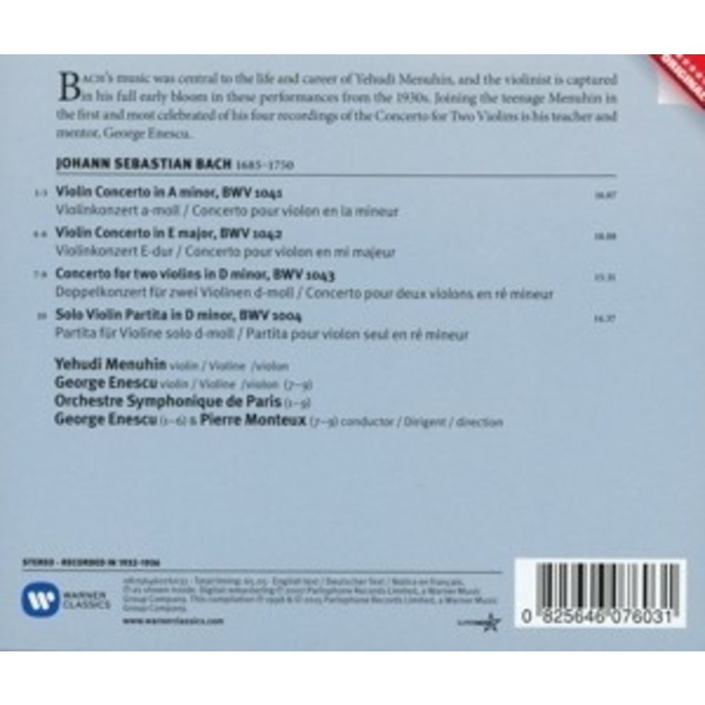 Erato/Warner Classics Violin Concertos - Chaconne