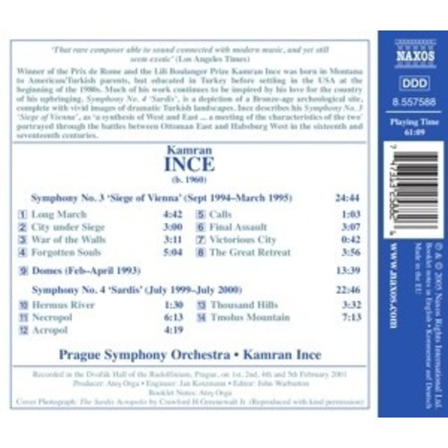 Naxos Ince: Symphony No. 3, 'Siege O