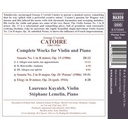 Naxos Complete Works For Violin And Piano
