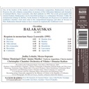 Naxos Balakauskas: Requiem