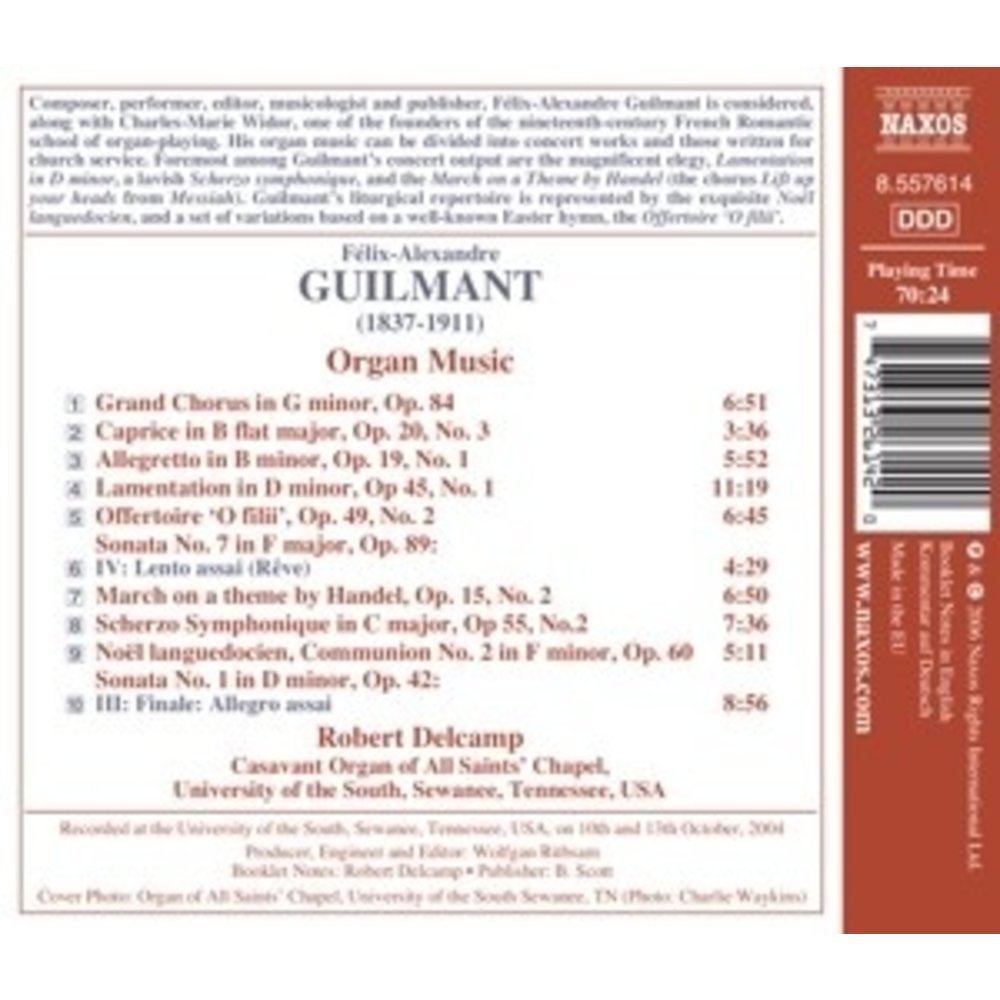 Naxos Guilmant: Organ Works