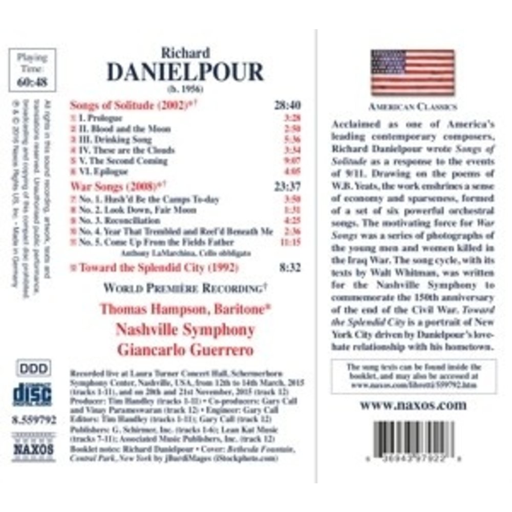 Naxos Songs Of Solitude: War Songs