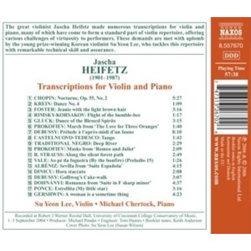 Naxos Heifetz: Transcriptions For Vi