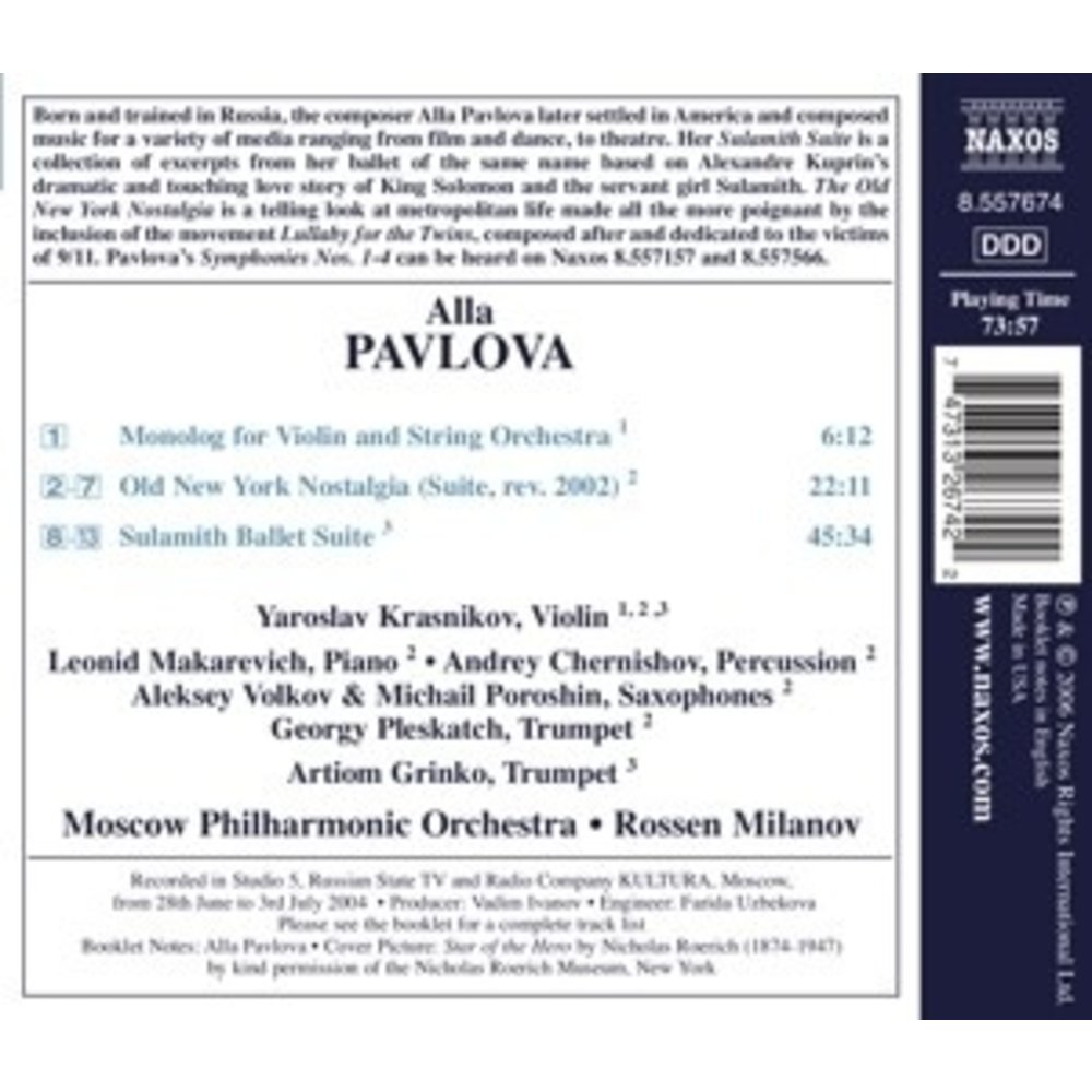 Naxos Pavlova: Monolog / The Old New