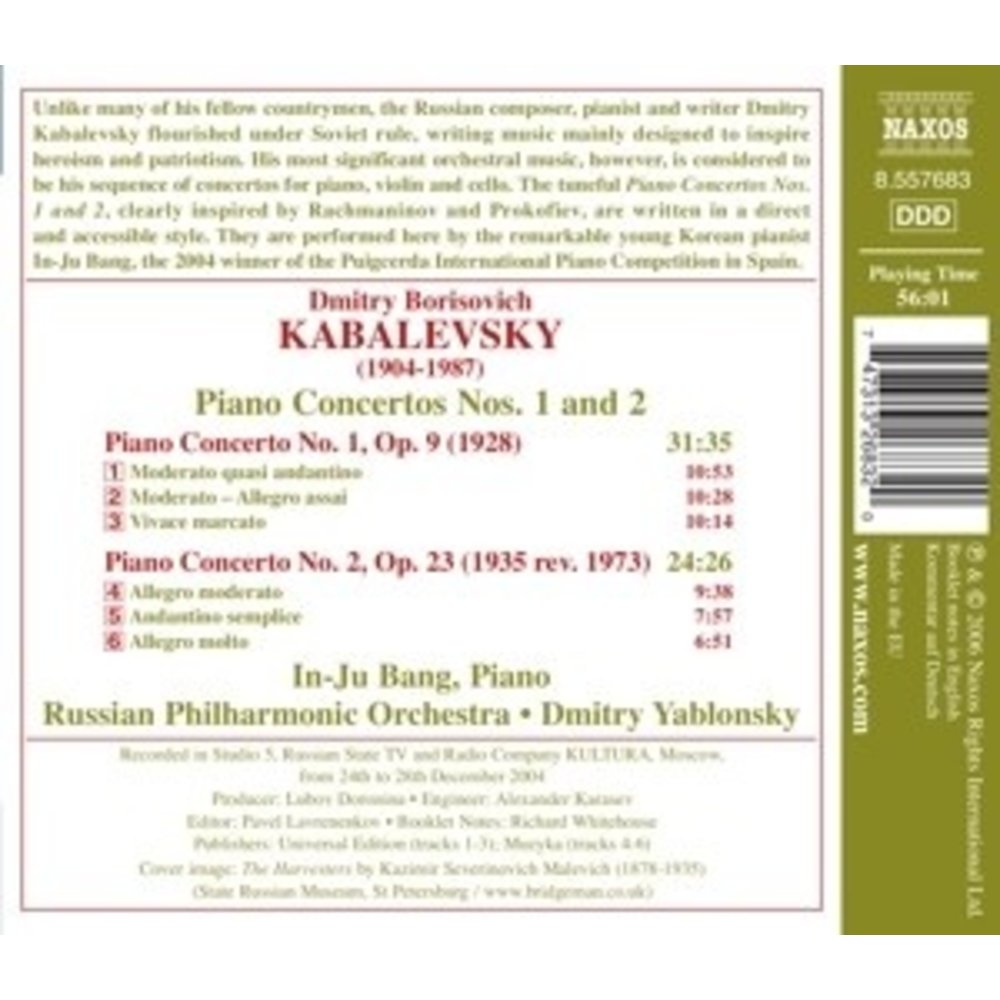 Naxos Kabalevsky: Piano Concertos No