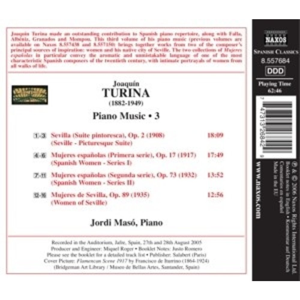 Naxos Turina: Mujeres De Sevilla