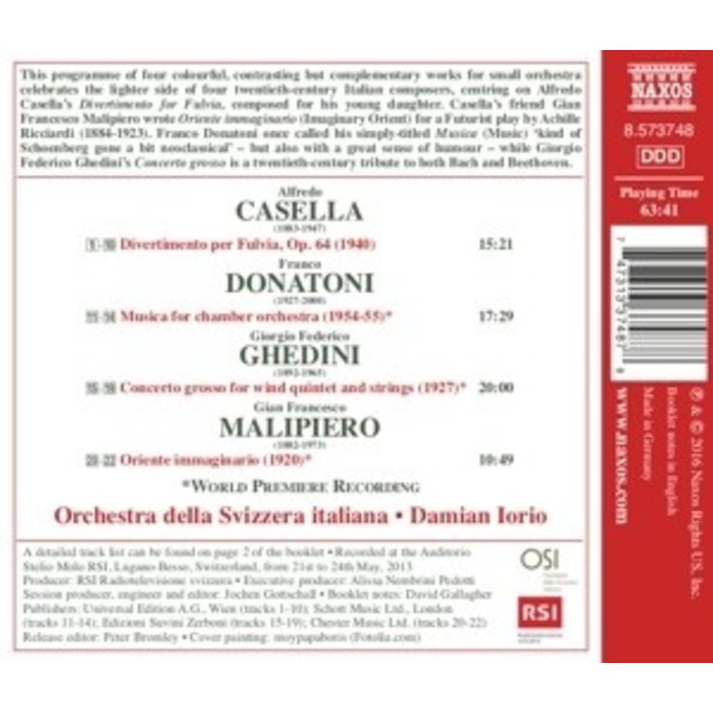 Naxos Divertimento Per Fulvia