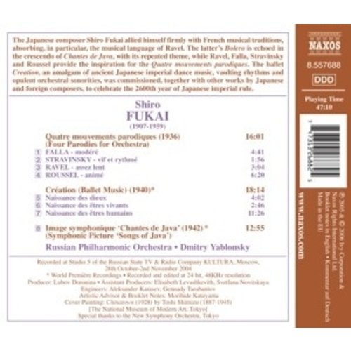 Naxos Fukai: Chantes De Java / Creat