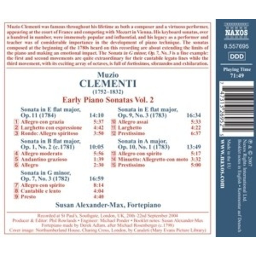 Naxos Clementi: Early Piano Sonatas, Vol. 2