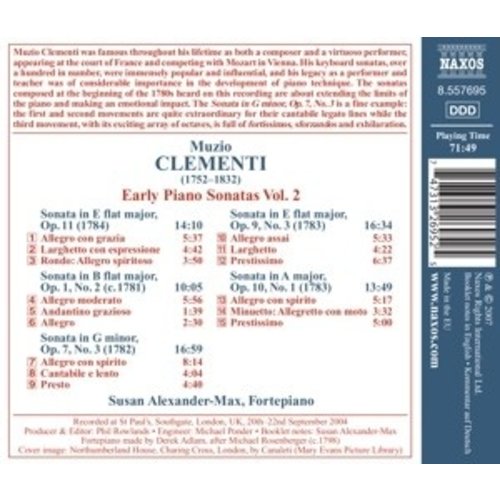 Naxos Clementi: Early Piano Sonatas, Vol. 2