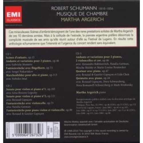 Erato/Warner Classics Schumann Coffret 3Cd Musique C