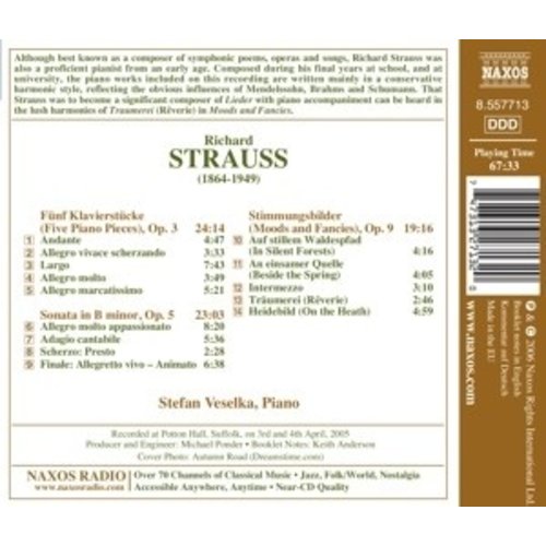 Naxos Strauss, R: Piano Sonata / 5 P
