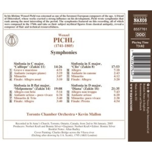 Naxos Pichl Wenzel: Symphonies