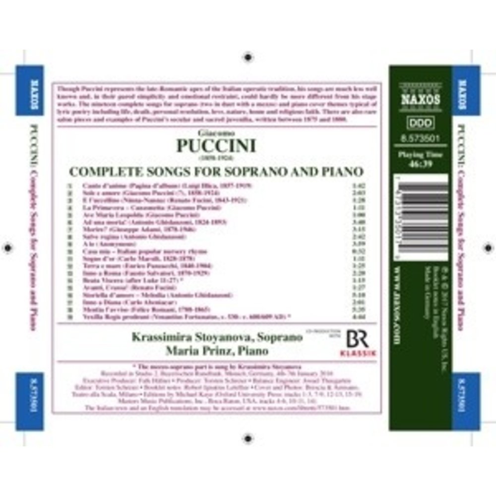 Naxos Complete Songs For Soprano And Piano